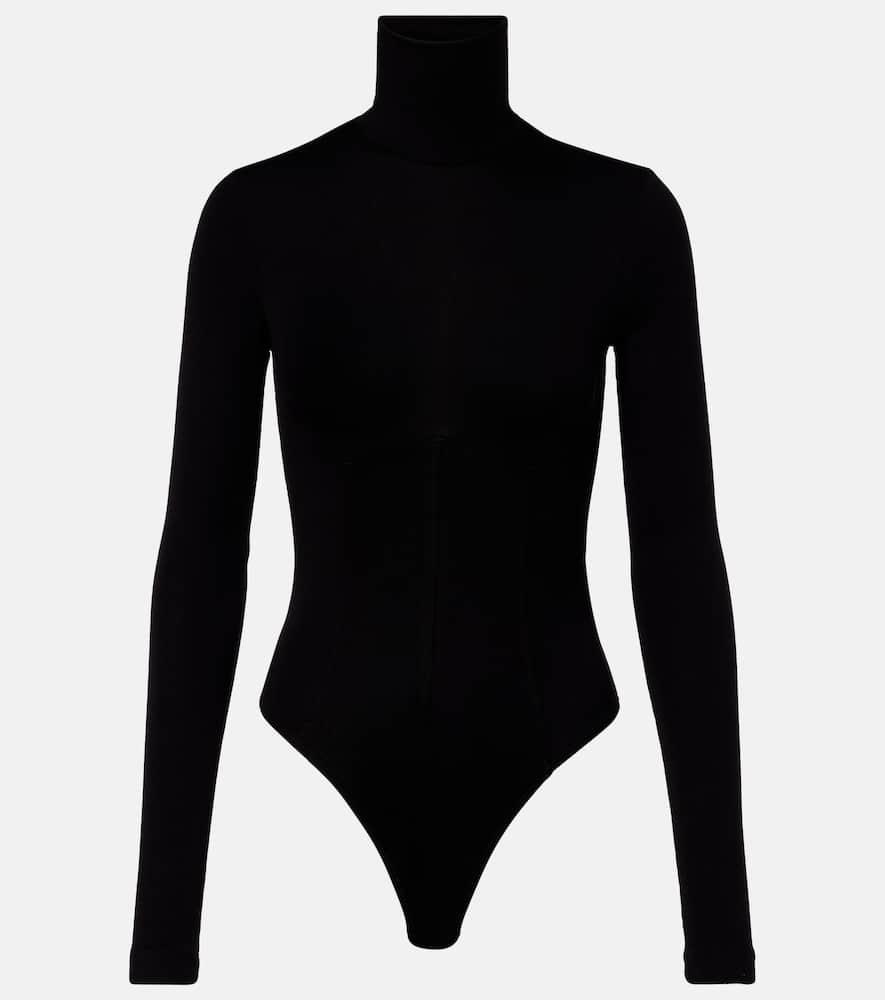 agolde wilma jersey turtleneck bodysuit