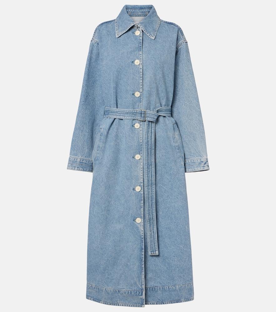 agolde x maria mcmanus denim wrap coat