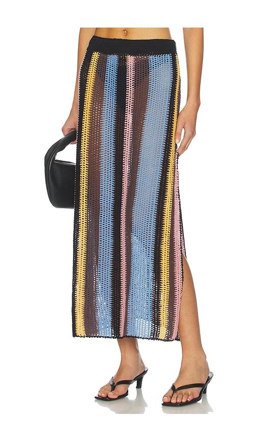 agua bendita cyprus skirt in black.