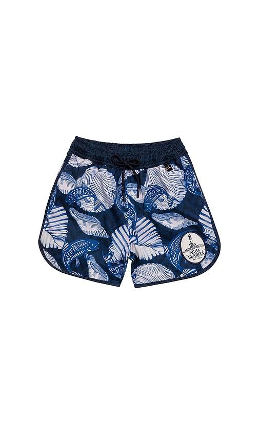 agua bendita tiago sereia swim short in navy.