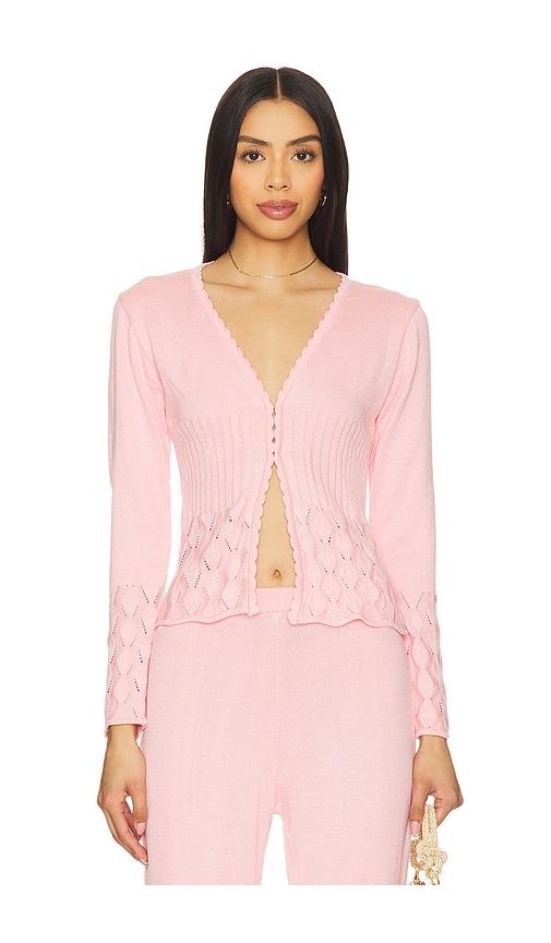 agua bendita x revolve gia cardigan in pink.