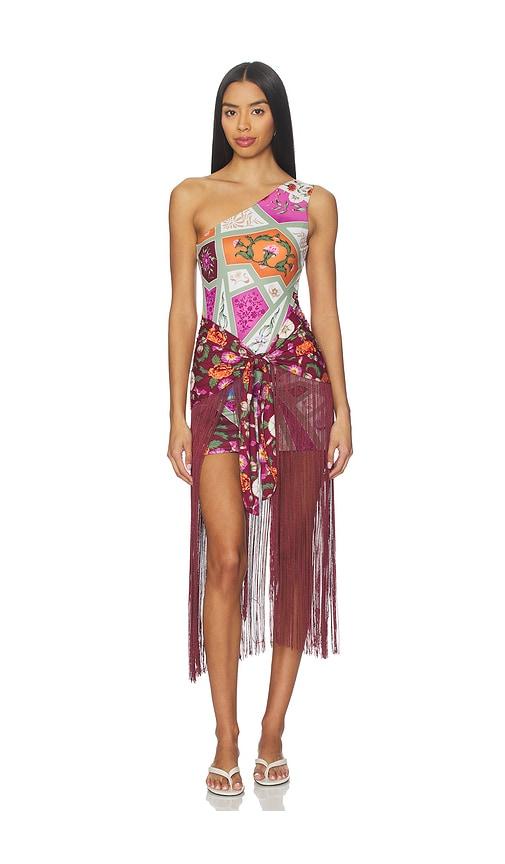 agua bendita x revolve kenya dress in green.