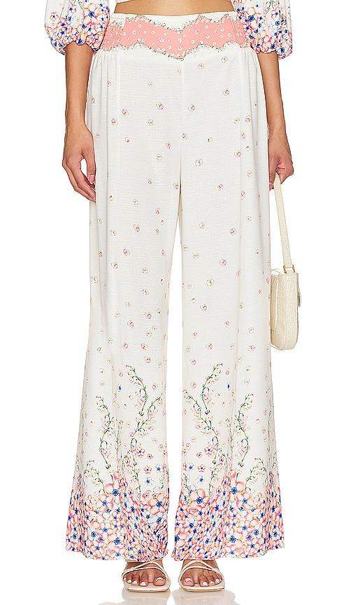 agua bendita x revolve mar pants in ivory.