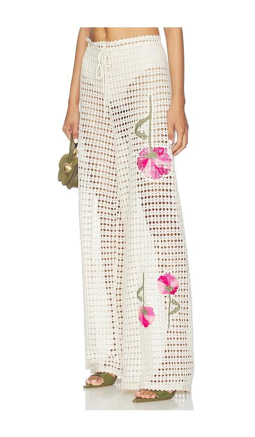 agua bendita x revolve roots pasha pant in cream.