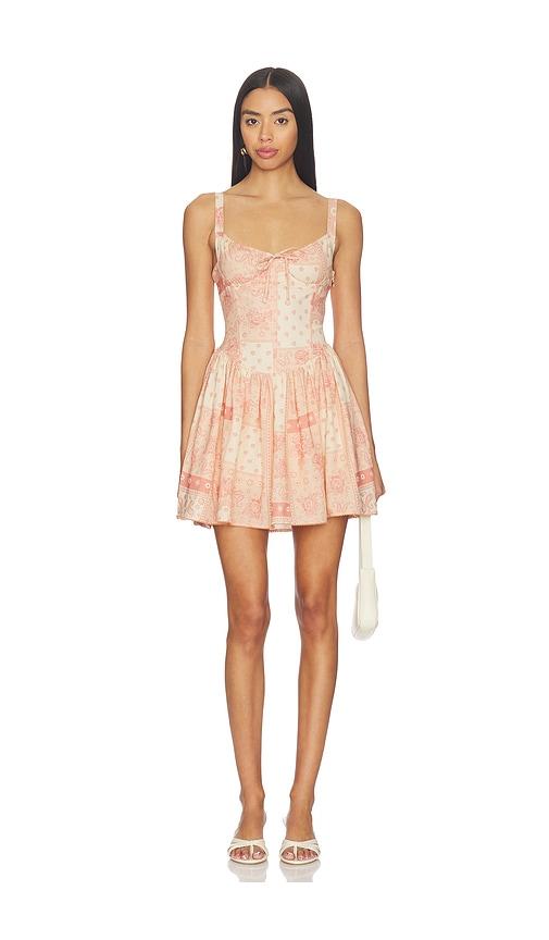 agua bendita x revolve spring mini dress in rose.