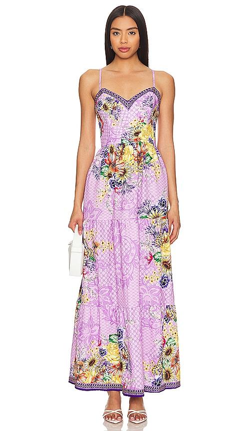 agua bendita x revolve suzie maxi dress in purple.