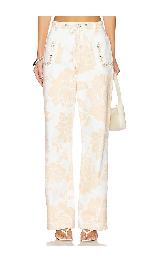agua bendita x revolve veronik pants in cream.
