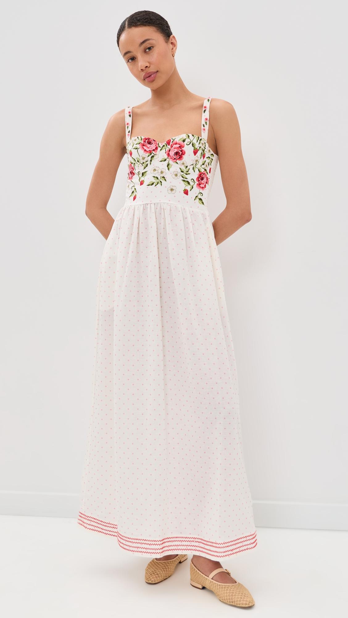 agua bendita x stoney clover lane marcia long dress
