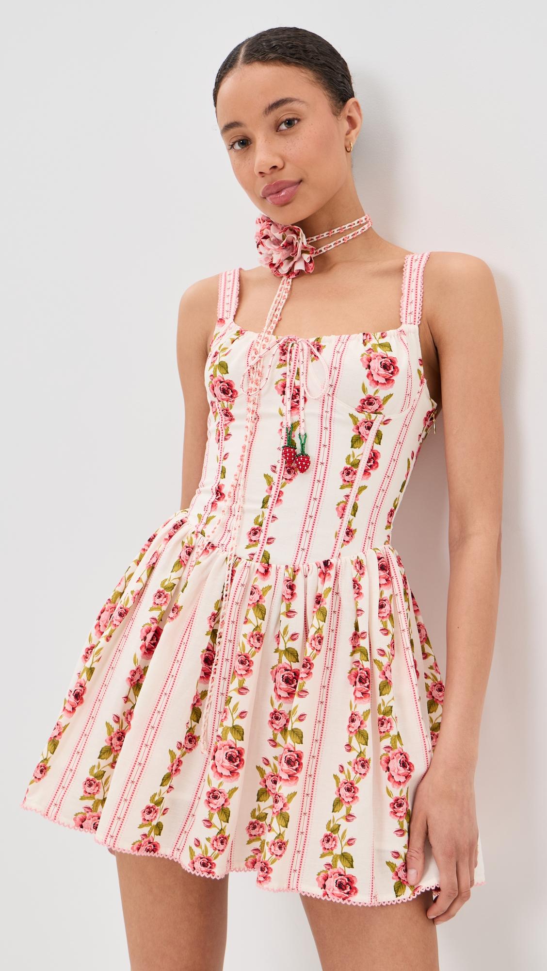 agua bendita x stoney clover lane spring mini dress