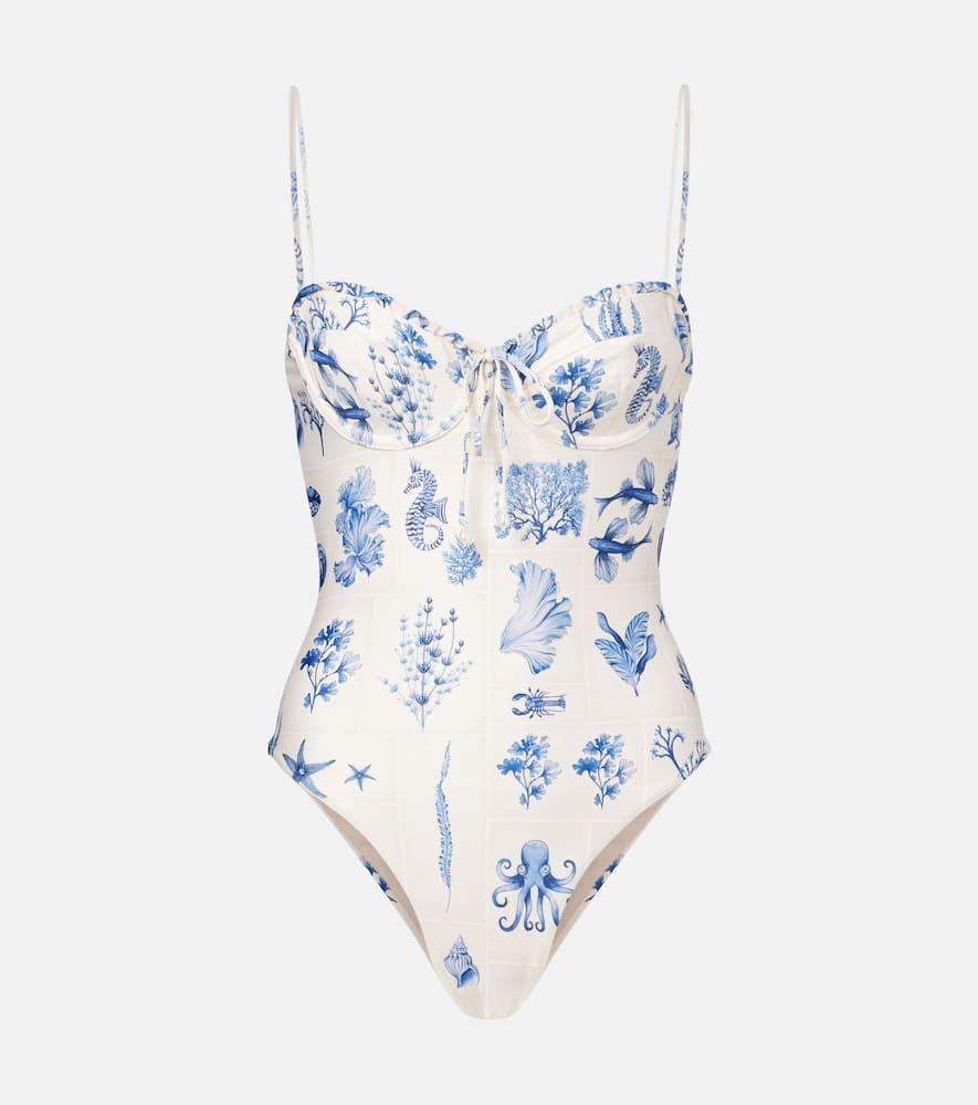 agua by agua bendita ébano printed swimsuit