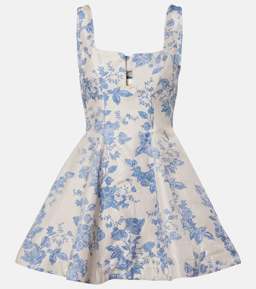 agua by agua bendita agua floral minidress