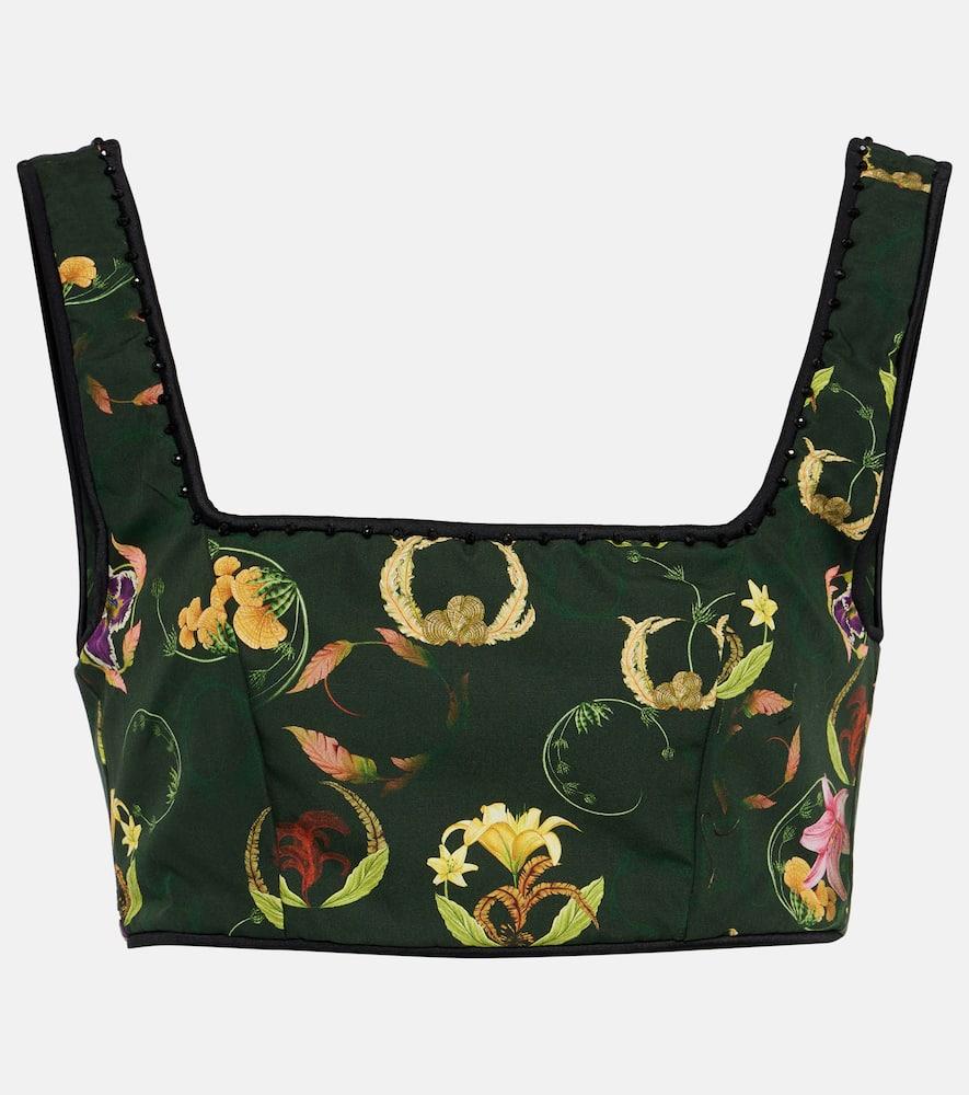 agua by agua bendita amanda marina embroidered crop top