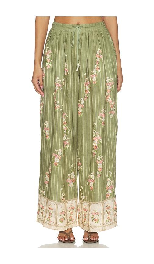 agua by agua bendita cocada trouser in green.