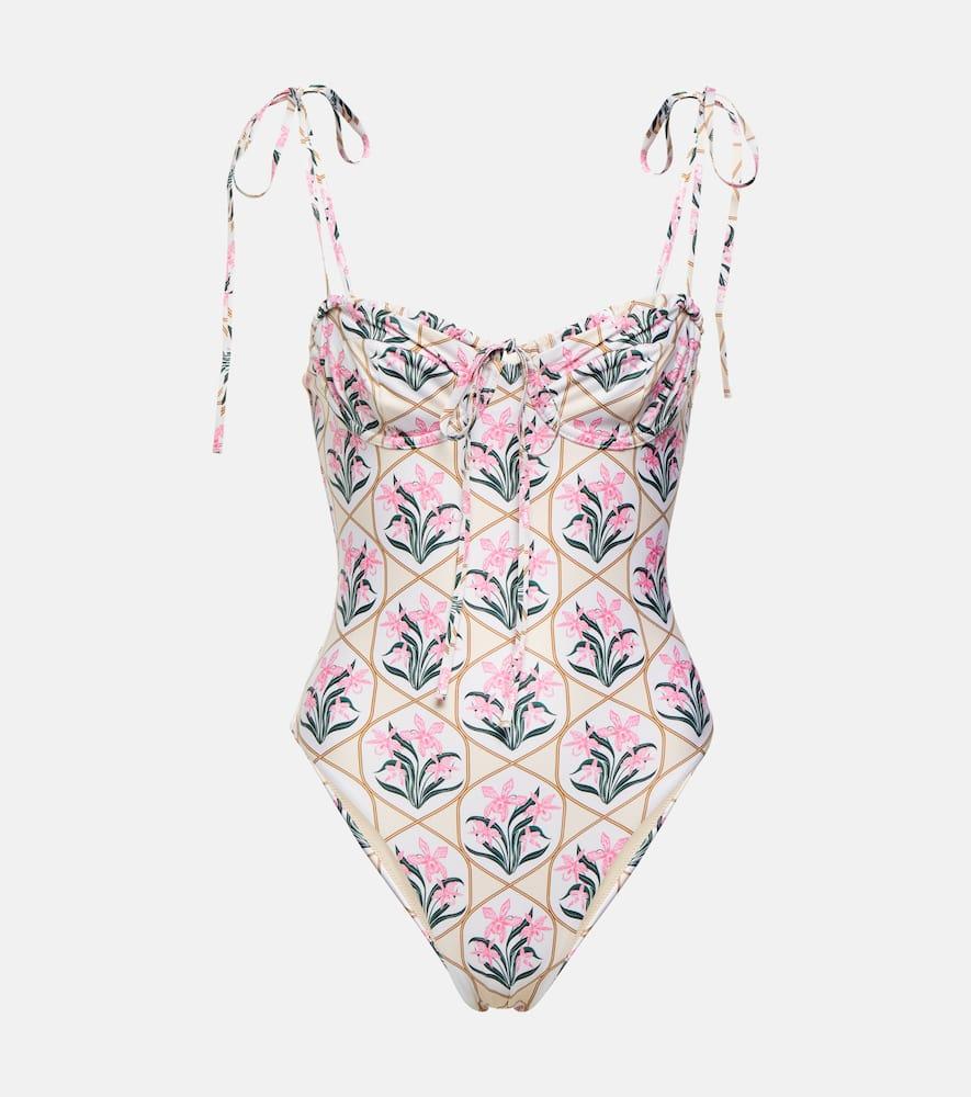 agua by agua bendita ebano printed swimsuit