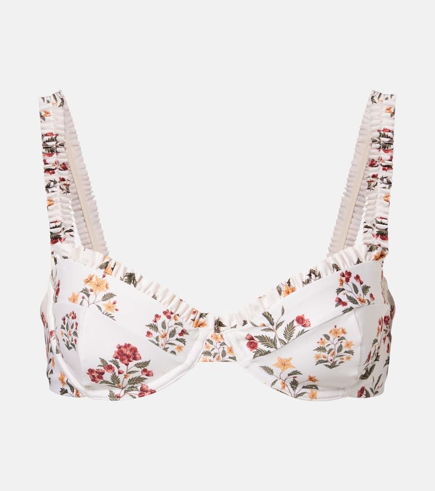agua by agua bendita floral bikini top