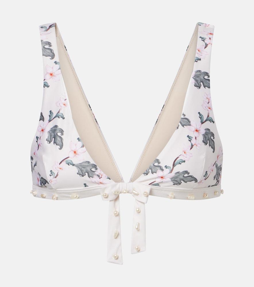agua by agua bendita huerta floral bikini top