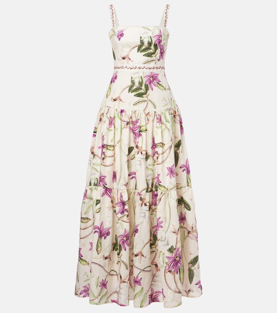 agua by agua bendita lima printed cotton maxi dress