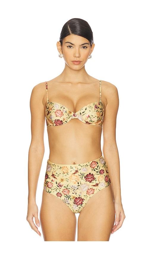 agua by agua bendita magdalena paramo bikini top in multi.