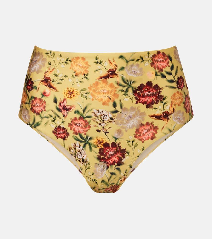 agua by agua bendita magenta floral bikini bottoms