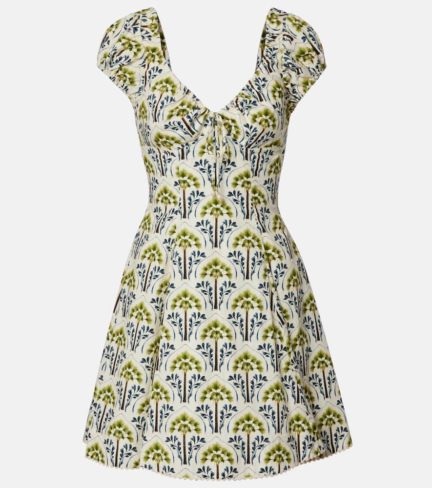 agua by agua bendita mati moriche cotton poplin minidress