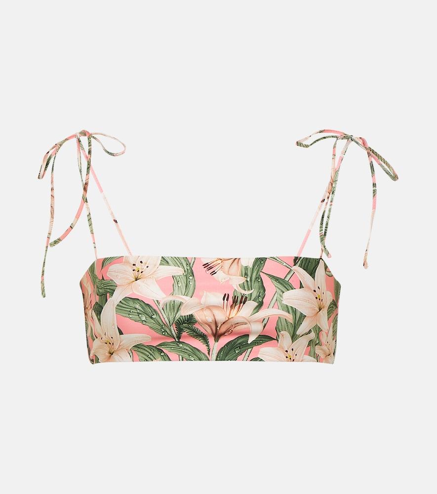 agua by agua bendita primavera floral bikini top