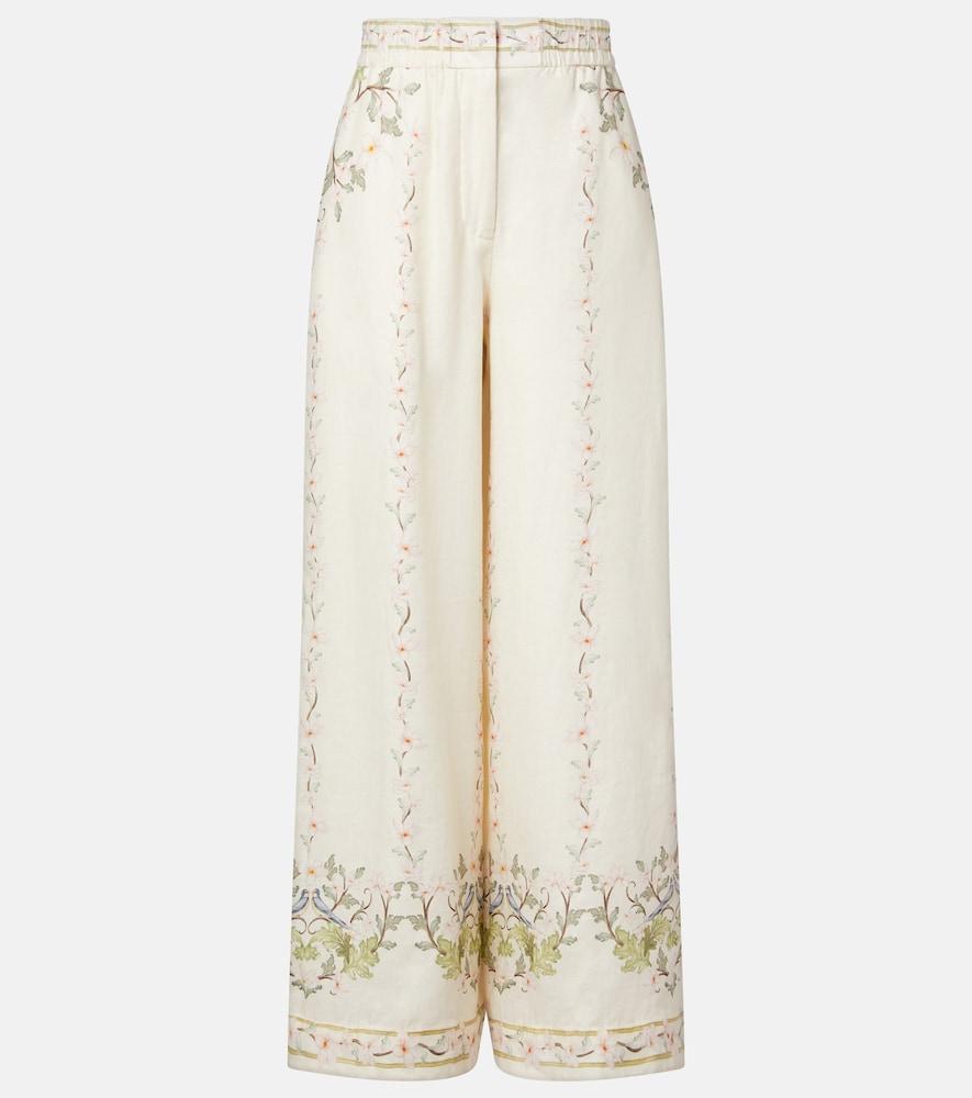 agua by agua bendita tota floral linen wide