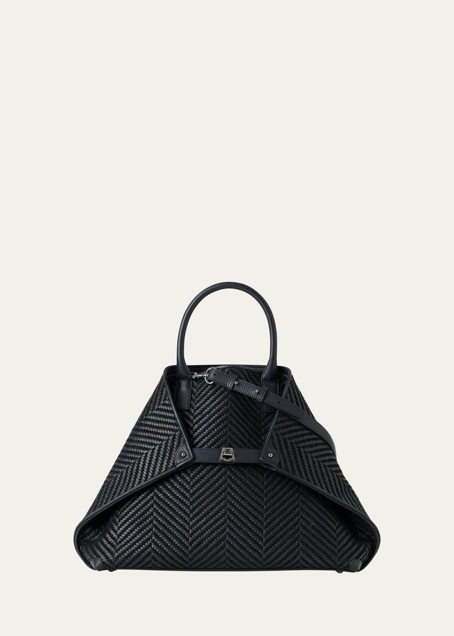 ai medium chevron leather tote bag
