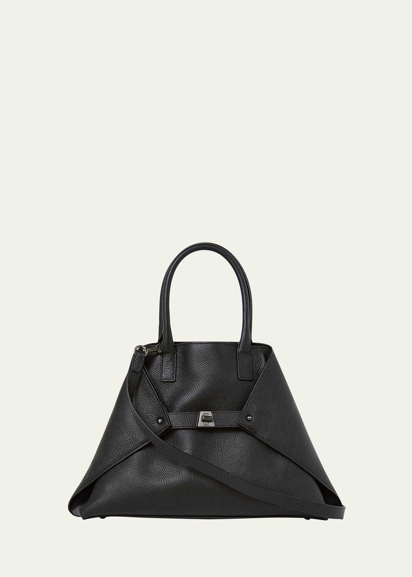 ai small leather top-handle bag