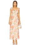 aida frill maxi dress