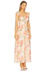 aida frill maxi dress
