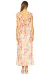 aida frill maxi dress