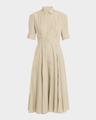 aiden stripe poplin a-line dress