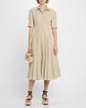 aiden stripe poplin a-line dress