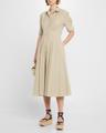 aiden stripe poplin a-line dress