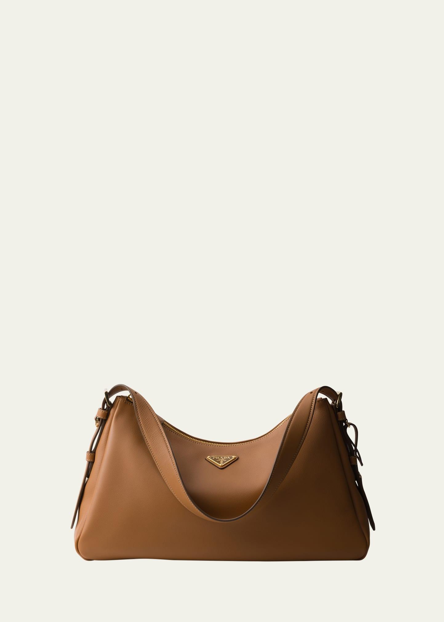 aimee grain leather shoulder bag