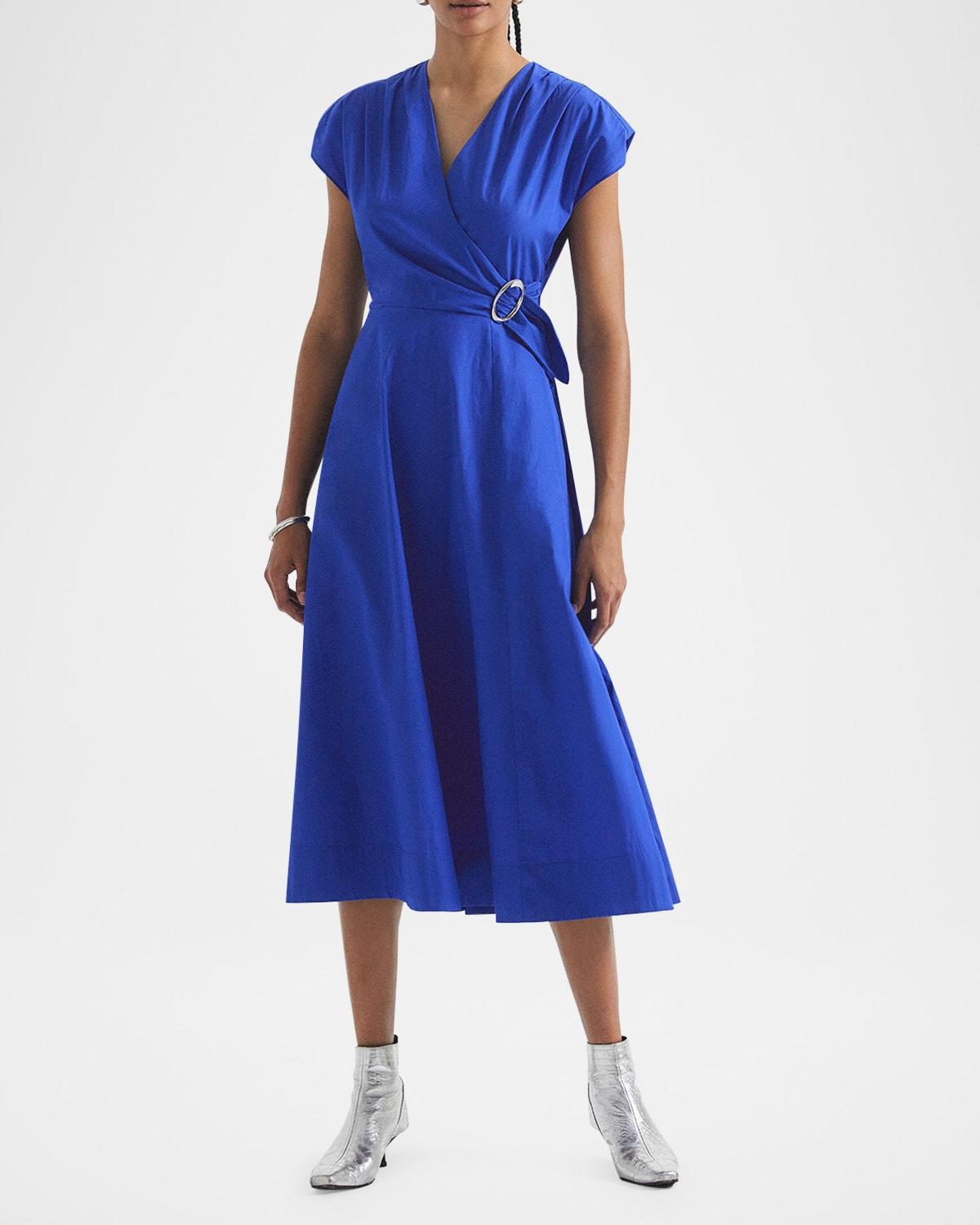 aimee wrap midi dress
