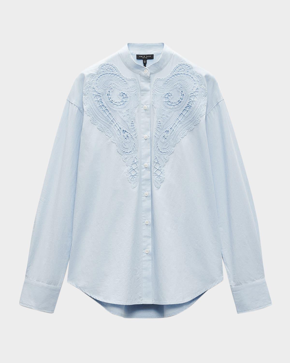ainsley long-sleeve embroidered shirt