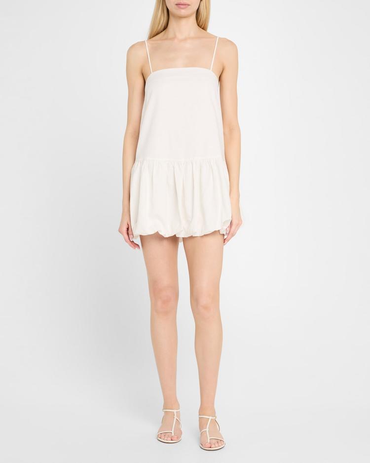 air linen bubble mini dress
