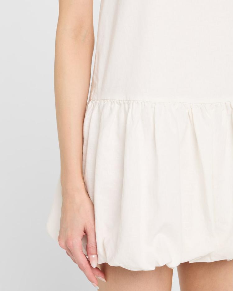 air linen bubble mini dress
