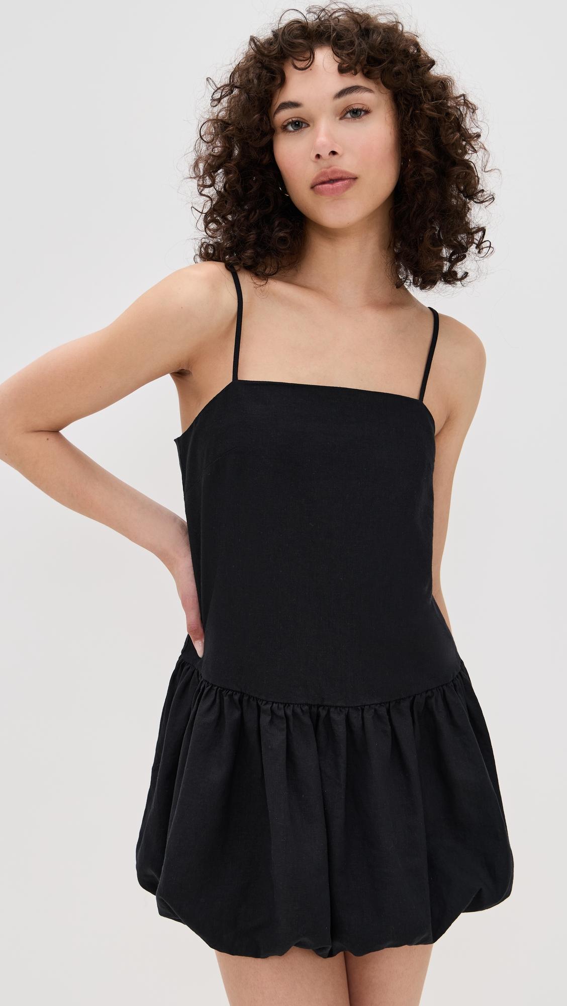 air linen bubble mini dress