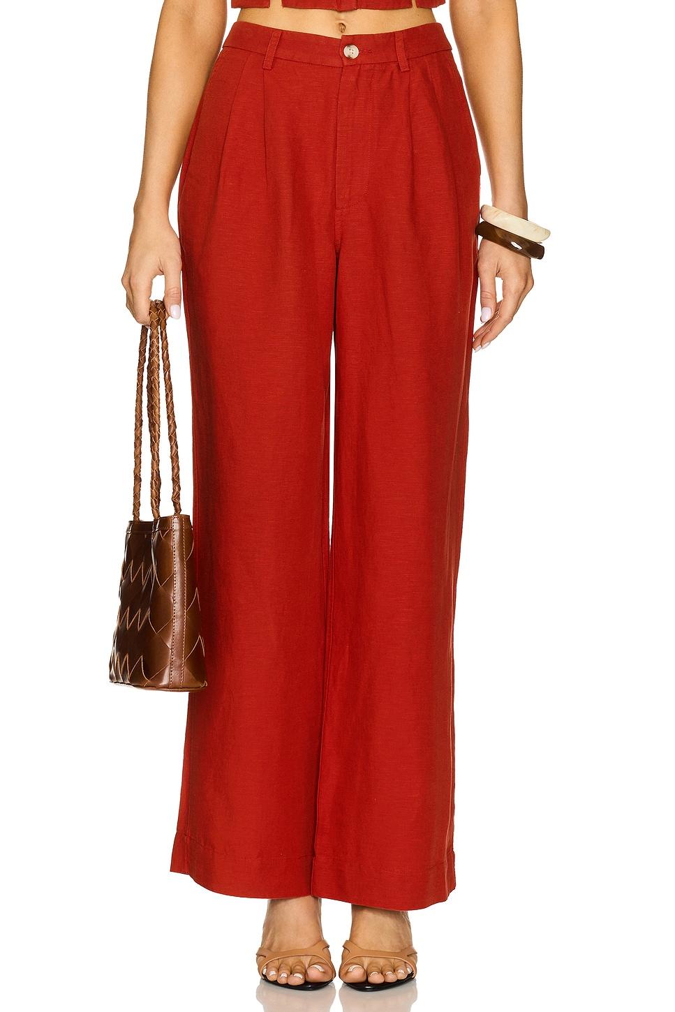 air linen pleated trouser