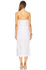air linen ruched halter dress