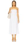 air linen smocked maxi dress