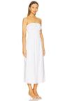 air linen smocked maxi dress