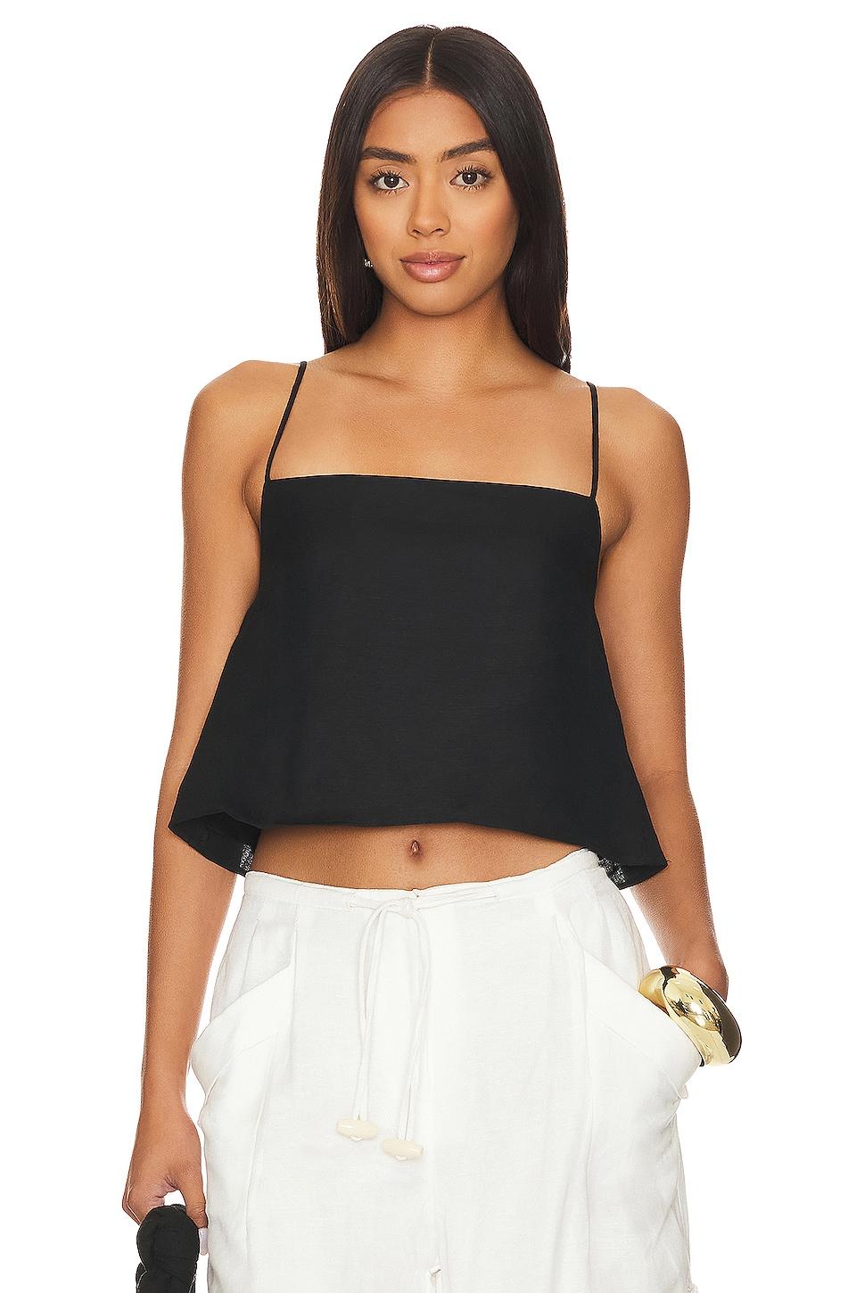 air linen square neck tank
