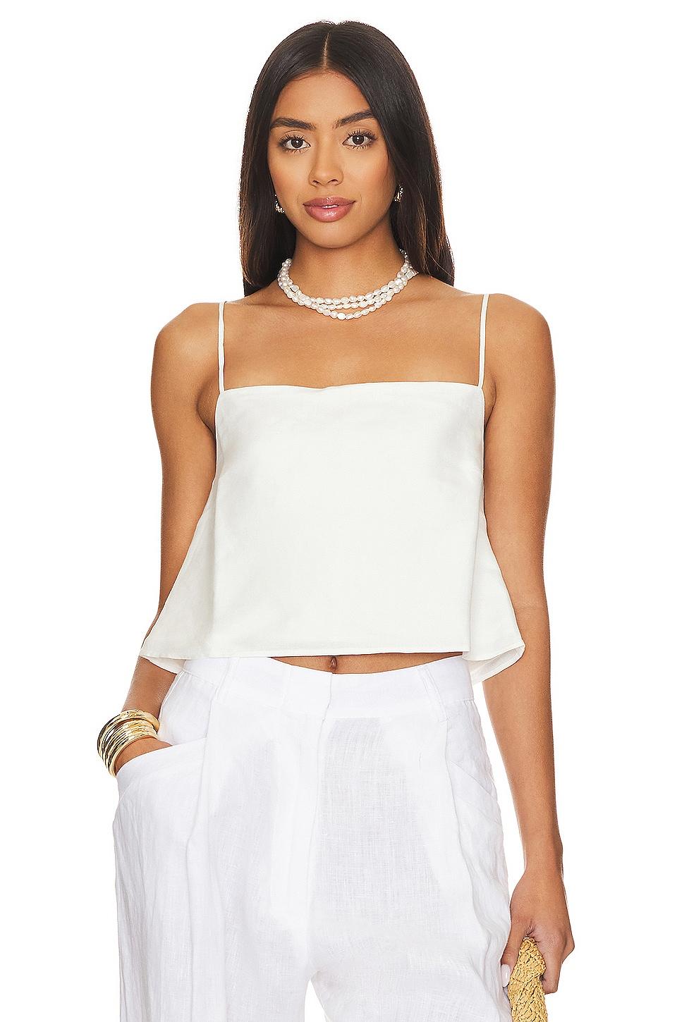 air linen square neck tank