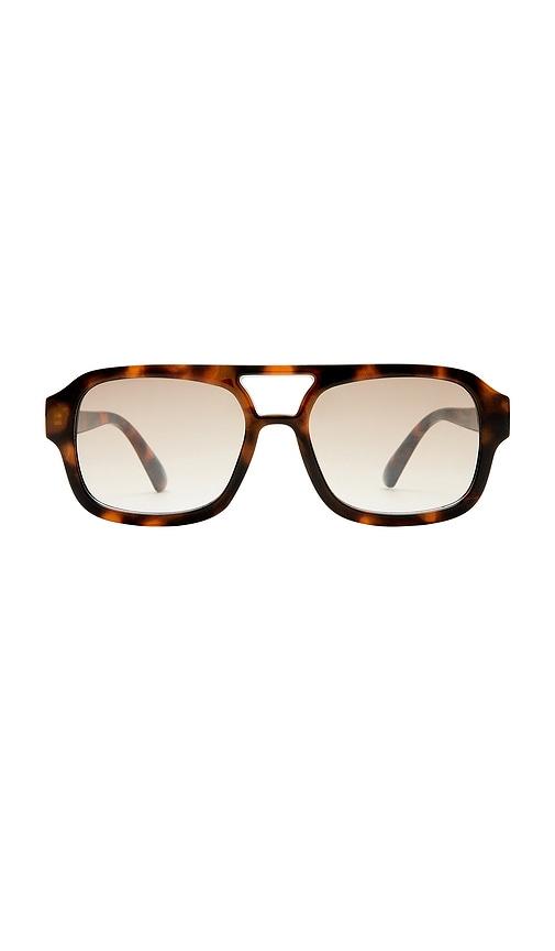 aire aquarius sunglasses in brown.