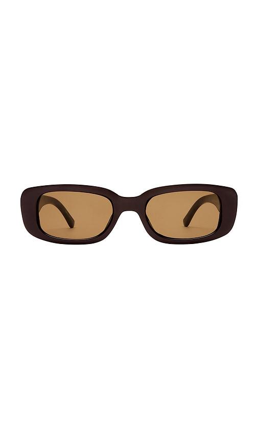 aire ceres sunglasses in brown.