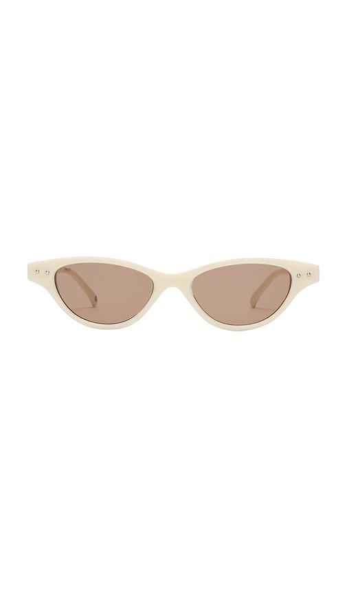 aire cybeles sunglasses in white.