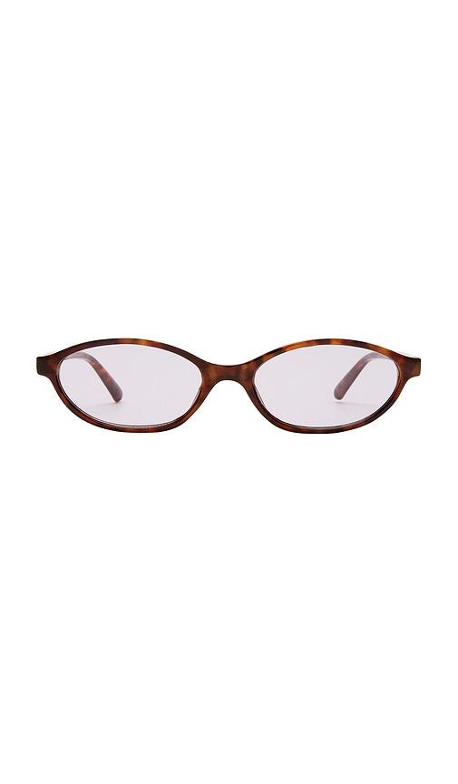 aire earthshine sunglasses in brown.